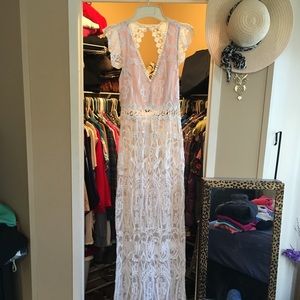 Boho maxi lace dress